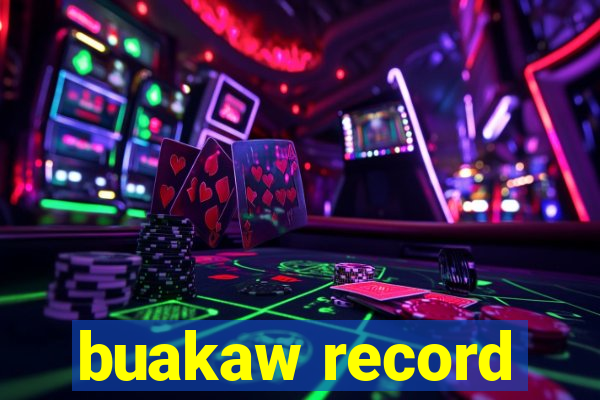 buakaw record